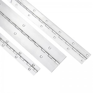 Räätälöity pitkä sarana 201#304#paksuus 1,0 mm ruostumattomasta teräksestä paksusta pianosaranan jatkuvasta rivi kaapista pianosarana