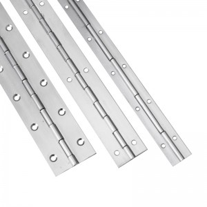 Räätälöity pitkä saranaa 201#304#paksuus 1,2 mm ruostumattomasta teräksestä valmistettu pianosarana Jatkuva rivi kaappi piano
